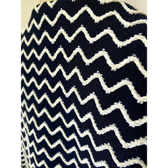 St John Knit Jacket Cardigan Blazer Sweater Long Sleeve One Button Navy … - Picture 4 of 6